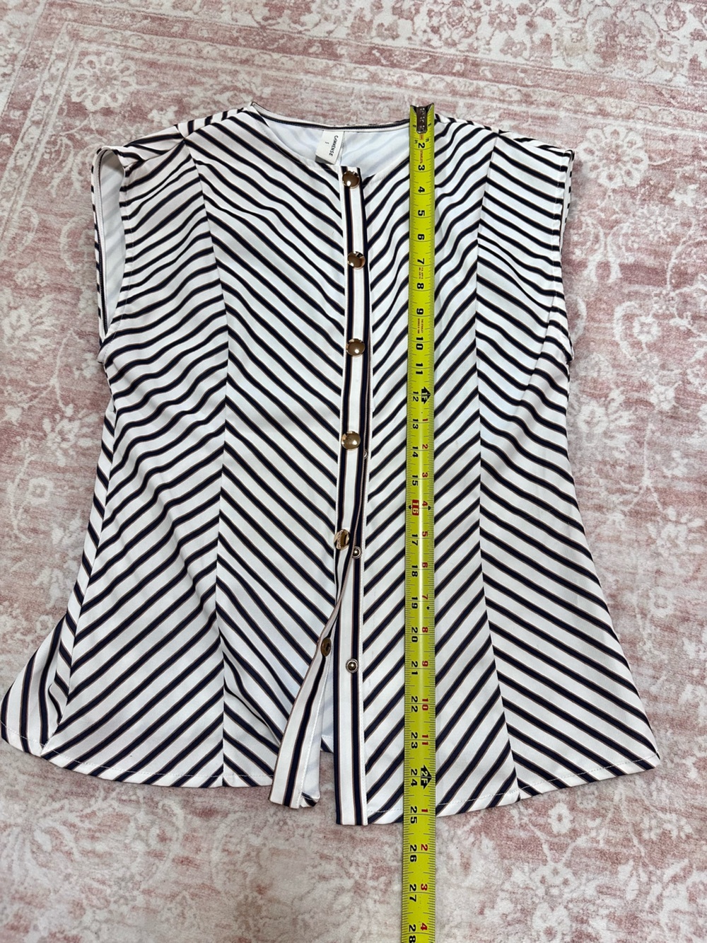 Commense 🖤 SET Striped Belted Top & Pants - Picture 6 of 16